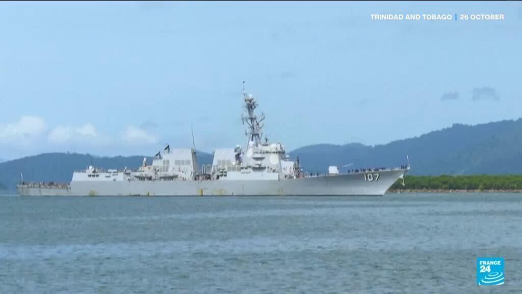 Venezuela suspends gas deal as Trinidad hosts US warship