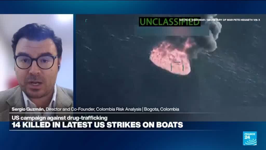 US alleged drug boat strikes 'push a dangerous boundary in international law', analyst says