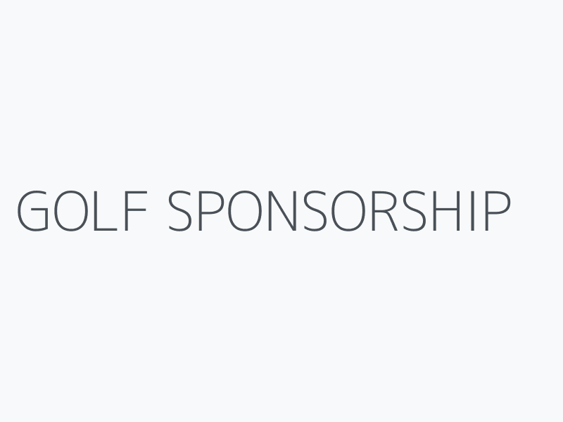 GOLF SPONSORSHIP