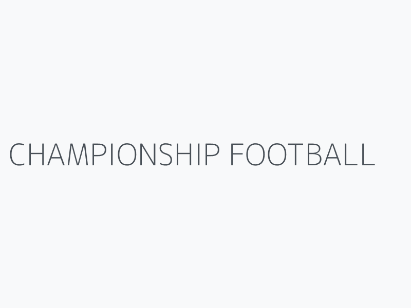 CHAMPIONSHIP FOOTBALL
