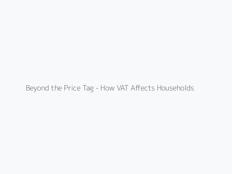Beyond the Price Tag - How VAT Affects Households in the Democratic Republic of Congo