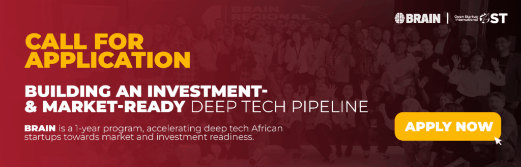 Open Startup lance la cinquième cohorte du programme d’accélération BRAIN pour soutenir les startups africaines DeepTech dans leur préparation à l’investissement et à la commercialisation
