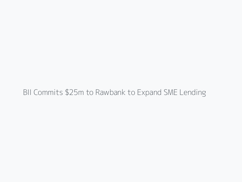 BII Commits $25m to Rawbank to Expand SME Lending in DR Congo